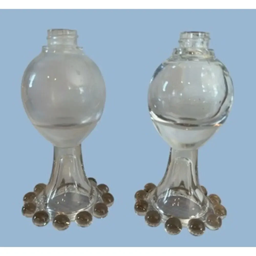 Vtg Imperial Candlewick Clear Glass Mini Vase Salt Pepper Bottle Retro Alchemist